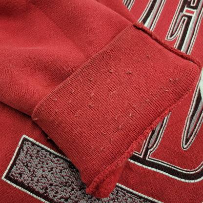 【中古品】【メンズ】 LOGO 7 ロゴセブン DETROIT RED WINGS CREWNECK SWEATSHIRT クルーネック スウェットシャツ c1993 トレーナー 長袖 トップス 146-251021-as-24-izu サイズ：XL カラー：レッド 万代Net店