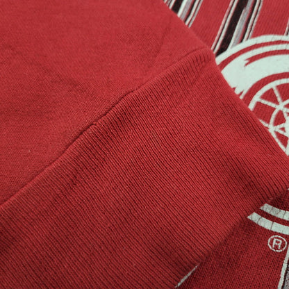 【中古品】【メンズ】 LOGO 7 ロゴセブン DETROIT RED WINGS CREWNECK SWEATSHIRT クルーネック スウェットシャツ c1993 トレーナー 長袖 トップス 146-251021-as-24-izu サイズ：XL カラー：レッド 万代Net店