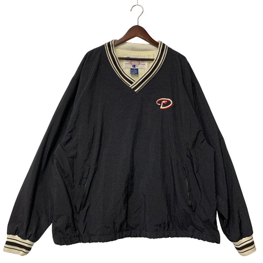 【中古品】【メンズ】 Champion チャンピオン RIB V-NECK NYLON PULLOVER リブ Vネック ナイロン プルオーバー 146-251021-as-26-izu サイズ：XL カラー：ブラック 万代Net店