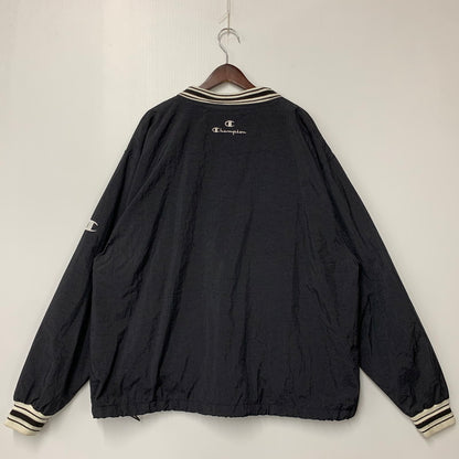 【中古品】【メンズ】 Champion チャンピオン RIB V-NECK NYLON PULLOVER リブ Vネック ナイロン プルオーバー 146-251021-as-26-izu サイズ：XL カラー：ブラック 万代Net店