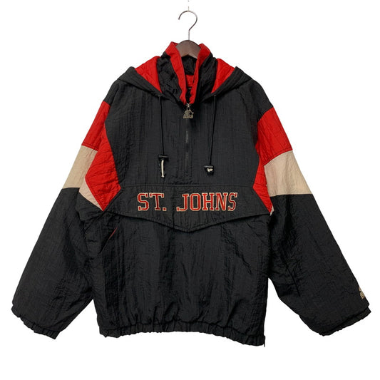 【現状渡し品】【メンズ】 STARTER スターター ST. JOHNS HALF ZIP PULLOVER NYLON JACKET ハーフジップ プルオーバー ナイロンジャケット 韓国製 アウター 146-251021-as-28-izu サイズ：M カラー：ブラック系 万代Net店