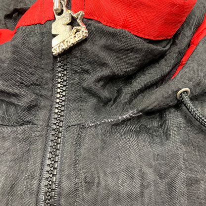 【現状渡し品】【メンズ】 STARTER スターター ST. JOHNS HALF ZIP PULLOVER NYLON JACKET ハーフジップ プルオーバー ナイロンジャケット 韓国製 アウター 146-251021-as-28-izu サイズ：M カラー：ブラック系 万代Net店
