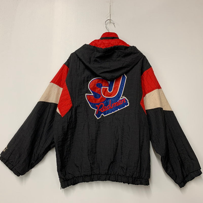 【現状渡し品】【メンズ】 STARTER スターター ST. JOHNS HALF ZIP PULLOVER NYLON JACKET ハーフジップ プルオーバー ナイロンジャケット 韓国製 アウター 146-251021-as-28-izu サイズ：M カラー：ブラック系 万代Net店
