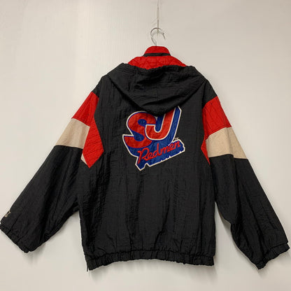 【現状渡し品】【メンズ】 STARTER スターター ST. JOHNS HALF ZIP PULLOVER NYLON JACKET ハーフジップ プルオーバー ナイロンジャケット 韓国製 アウター 146-251021-as-28-izu サイズ：M カラー：ブラック系 万代Net店