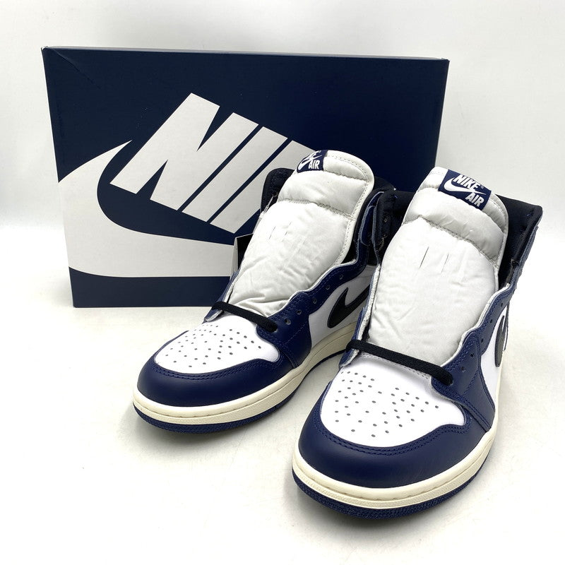 【中古美品】【メンズ】 NIKE ナイキ DZ5485-401 AIR JORDAN 1 RETRO HIGH OG エアジョーダン 1 レトロ ハイ OG スニーカー シューズ 靴 160-251018-cs-09-izu サイズ：26.5cm カラー：MIDNIGHT NAVY/BLACK-WHITE-SAIL 万代Net店