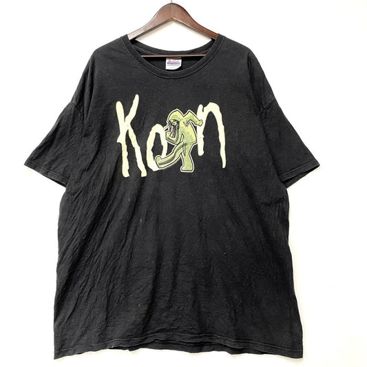 【現状渡し品】【メンズ】 HANES ヘインズ HEAVY WEIGHT KORN ZOMBIE TOUR 2010 BAND T-SHIRT c2010 ヘビーウェイト コーン バンド Tシャツ 半袖 プリント トップス 146-251018-ay-04-izu サイズ：2XL カラー：ブラック 万代Net店