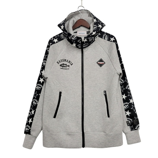 【中古品】【メンズ】 BASSMANIA バスマニア FULL ZIP HOODIE フルジップ フーディー パーカー 長袖 トップス 144-251019-as-12-izu サイズ：M カラー：グレー 万代Net店