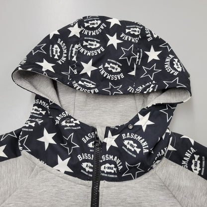 【中古品】【メンズ】 BASSMANIA バスマニア FULL ZIP HOODIE フルジップ フーディー パーカー 長袖 トップス 144-251019-as-12-izu サイズ：M カラー：グレー 万代Net店
