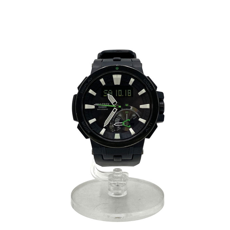 【中古品】【メンズ】 CASIO カシオ PRW-7000-1AJF PRO TREK プロトレック タフソーラー MULTI FIELD LINE マルチ フィールド ライン アナデジ腕時計 197-251018-cs-03-izu カラー：ブラック 万代Net店