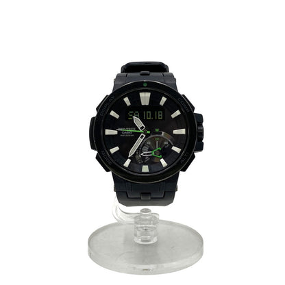 【中古品】【メンズ】 CASIO カシオ PRW-7000-1AJF PRO TREK プロトレック タフソーラー MULTI FIELD LINE マルチ フィールド ライン アナデジ腕時計 197-251018-cs-03-izu カラー：ブラック 万代Net店