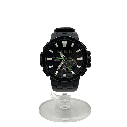 【中古品】【メンズ】 CASIO カシオ PRW-7000-1AJF PRO TREK プロトレック タフソーラー MULTI FIELD LINE マルチ フィールド ライン アナデジ腕時計 197-251018-cs-03-izu カラー：ブラック 万代Net店