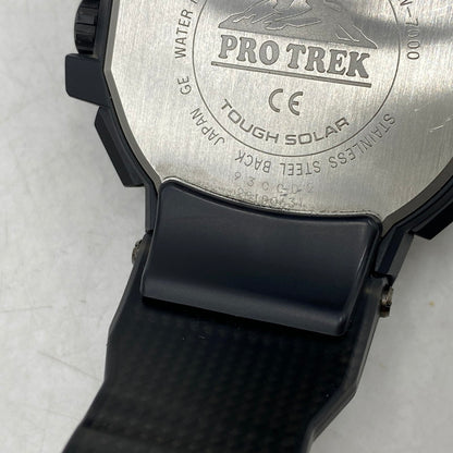 【中古品】【メンズ】 CASIO カシオ PRW-7000-1AJF PRO TREK プロトレック タフソーラー MULTI FIELD LINE マルチ フィールド ライン アナデジ腕時計 197-251018-cs-03-izu カラー：ブラック 万代Net店