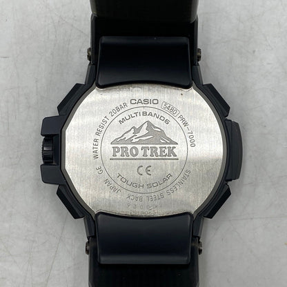 【中古品】【メンズ】 CASIO カシオ PRW-7000-1AJF PRO TREK プロトレック タフソーラー MULTI FIELD LINE マルチ フィールド ライン アナデジ腕時計 197-251018-cs-03-izu カラー：ブラック 万代Net店