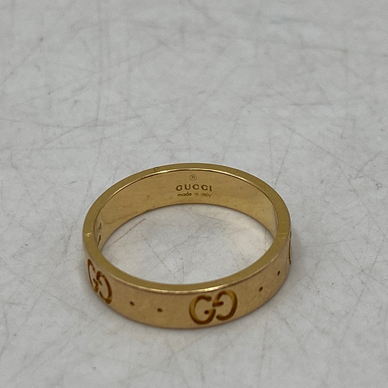 【中古品】【レディース】 GUCCI グッチ 750 K18 ICON RING アイコン リング 指輪 アクセサリー 182-251018-cs-01-izu サイズ：10 カラー：ゴールド 10号 万代Net店