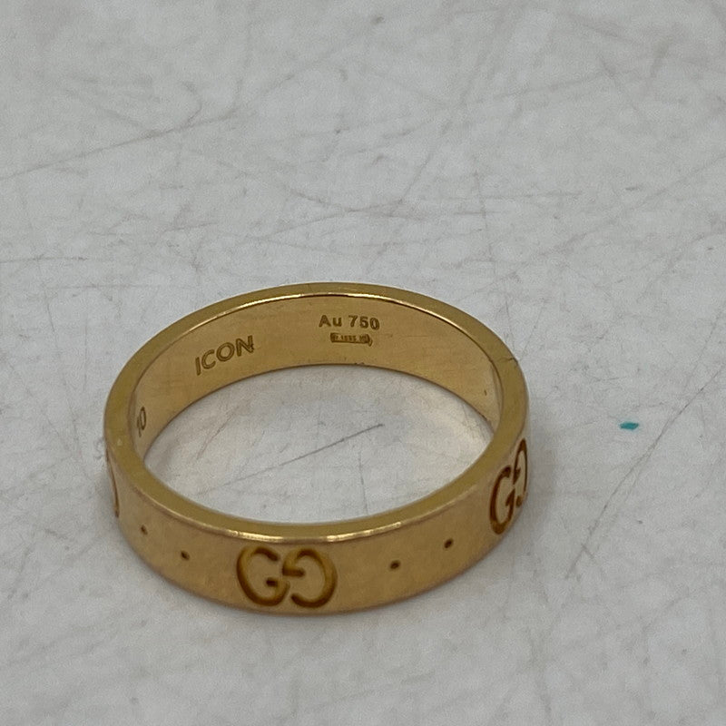 【中古品】【レディース】 GUCCI グッチ 750 K18 ICON RING アイコン リング 指輪 アクセサリー 182-251018-cs-01-izu サイズ：10 カラー：ゴールド 10号 万代Net店