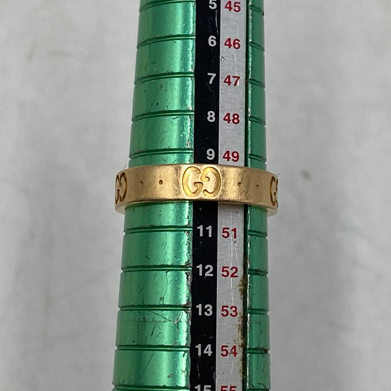 【中古品】【レディース】 GUCCI グッチ 750 K18 ICON RING アイコン リング 指輪 アクセサリー 182-251018-cs-01-izu サイズ：10 カラー：ゴールド 10号 万代Net店