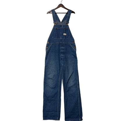 【現状渡し品】【メンズ】 ROUND HOUSE ラウンドハウス プリントタグ DENIM OVERALL デニム オーバーオール 157-251022-cs-02-izu サイズ：不明 カラー：インディゴ 万代Net店