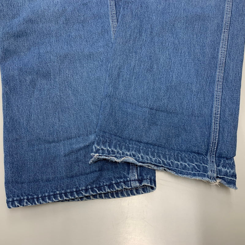 【現状渡し品】【メンズ】 ROUND HOUSE ラウンドハウス プリントタグ DENIM OVERALL デニム オーバーオール 157-251022-cs-02-izu サイズ：不明 カラー：インディゴ 万代Net店