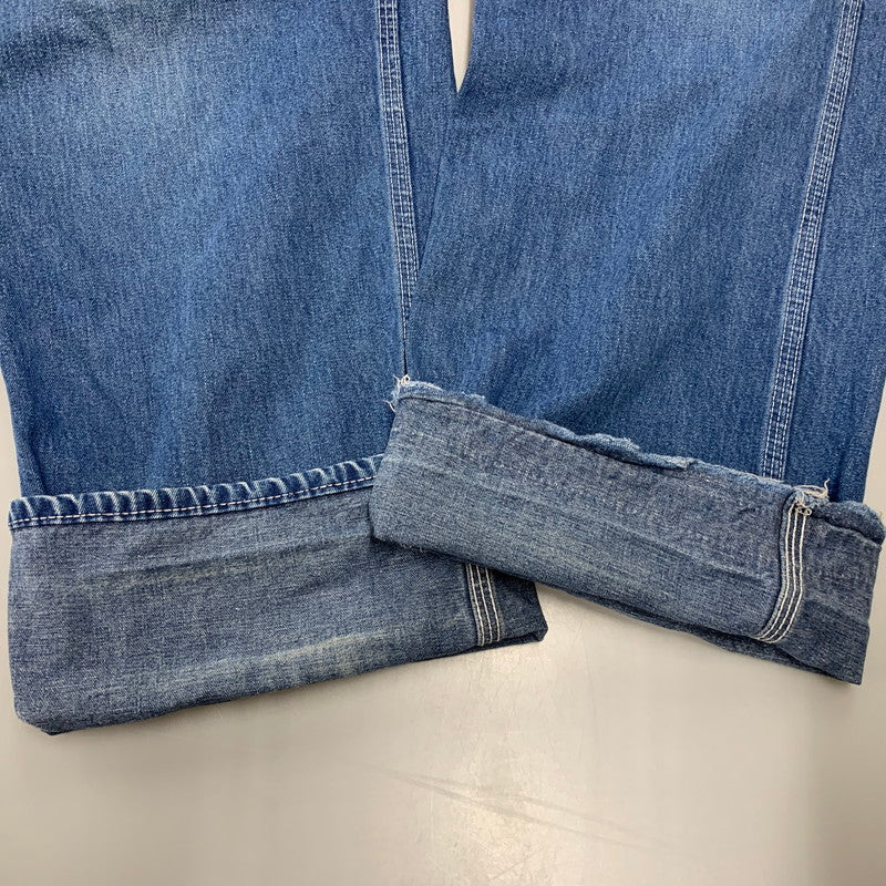 【現状渡し品】【メンズ】 ROUND HOUSE ラウンドハウス プリントタグ DENIM OVERALL デニム オーバーオール 157-251022-cs-02-izu サイズ：不明 カラー：インディゴ 万代Net店