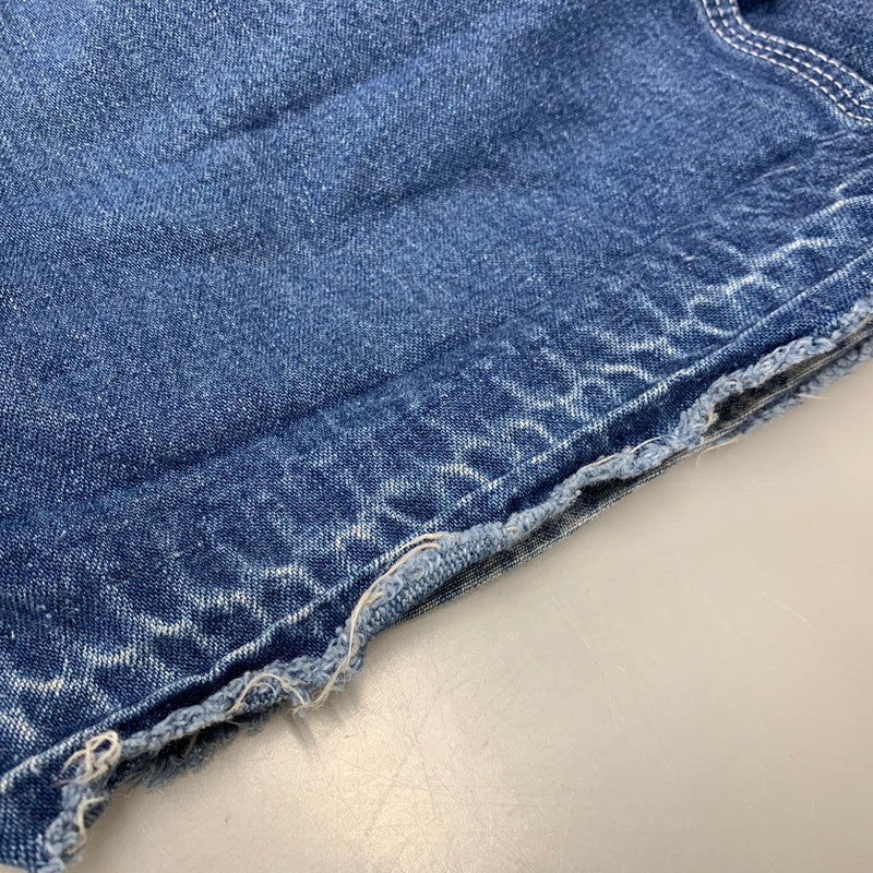 【現状渡し品】【メンズ】 ROUND HOUSE ラウンドハウス プリントタグ DENIM OVERALL デニム オーバーオール 157-251022-cs-02-izu サイズ：不明 カラー：インディゴ 万代Net店