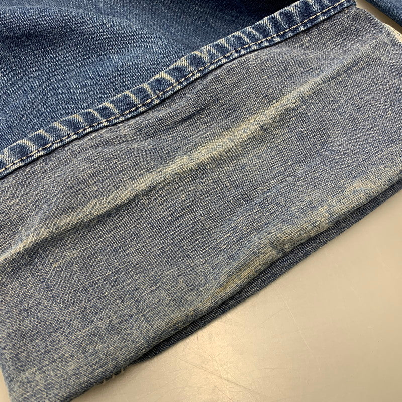 【現状渡し品】【メンズ】 ROUND HOUSE ラウンドハウス プリントタグ DENIM OVERALL デニム オーバーオール 157-251022-cs-02-izu サイズ：不明 カラー：インディゴ 万代Net店