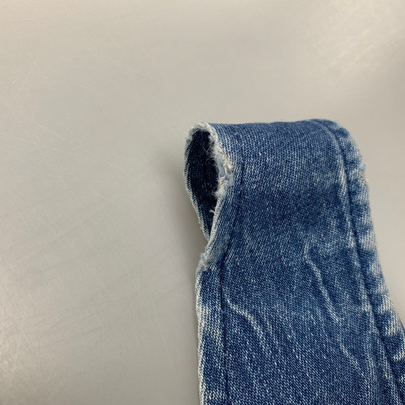 【現状渡し品】【メンズ】 ROUND HOUSE ラウンドハウス プリントタグ DENIM OVERALL デニム オーバーオール 157-251022-cs-02-izu サイズ：不明 カラー：インディゴ 万代Net店