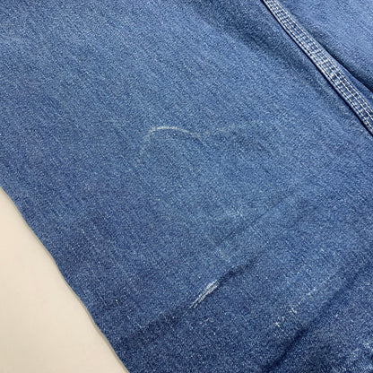 【現状渡し品】【メンズ】 ROUND HOUSE ラウンドハウス プリントタグ DENIM OVERALL デニム オーバーオール 157-251022-cs-02-izu サイズ：不明 カラー：インディゴ 万代Net店