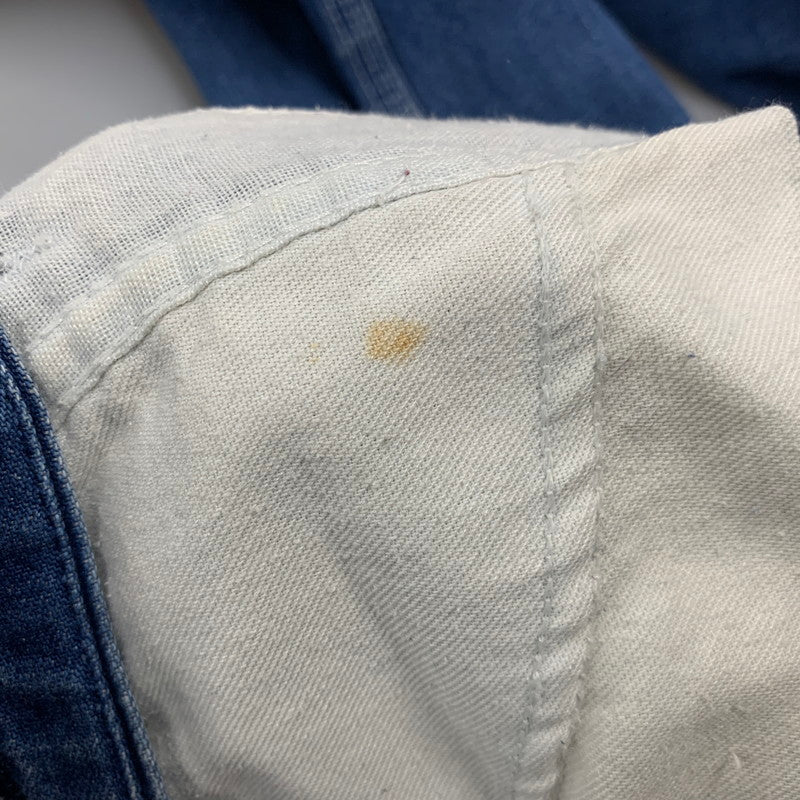 【現状渡し品】【メンズ】 ROUND HOUSE ラウンドハウス プリントタグ DENIM OVERALL デニム オーバーオール 157-251022-cs-02-izu サイズ：不明 カラー：インディゴ 万代Net店