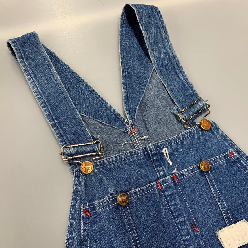 【現状渡し品】【メンズ】 ROUND HOUSE ラウンドハウス プリントタグ DENIM OVERALL デニム オーバーオール 157-251022-cs-02-izu サイズ：不明 カラー：インディゴ 万代Net店