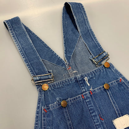 【現状渡し品】【メンズ】 ROUND HOUSE ラウンドハウス プリントタグ DENIM OVERALL デニム オーバーオール 157-251022-cs-02-izu サイズ：不明 カラー：インディゴ 万代Net店
