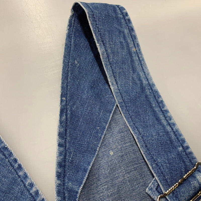 【現状渡し品】【メンズ】 ROUND HOUSE ラウンドハウス プリントタグ DENIM OVERALL デニム オーバーオール 157-251022-cs-02-izu サイズ：不明 カラー：インディゴ 万代Net店