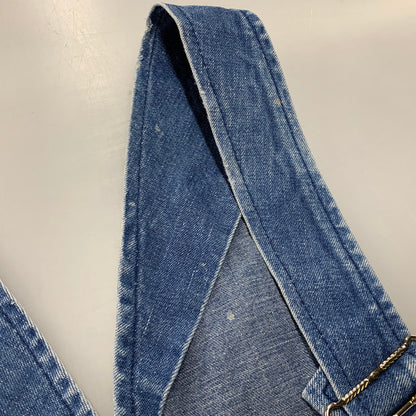 【現状渡し品】【メンズ】 ROUND HOUSE ラウンドハウス プリントタグ DENIM OVERALL デニム オーバーオール 157-251022-cs-02-izu サイズ：不明 カラー：インディゴ 万代Net店