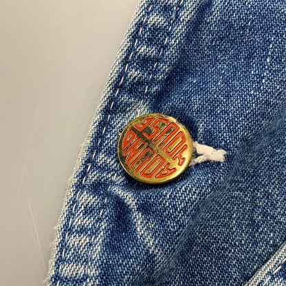 【現状渡し品】【メンズ】 ROUND HOUSE ラウンドハウス プリントタグ DENIM OVERALL デニム オーバーオール 157-251022-cs-02-izu サイズ：不明 カラー：インディゴ 万代Net店