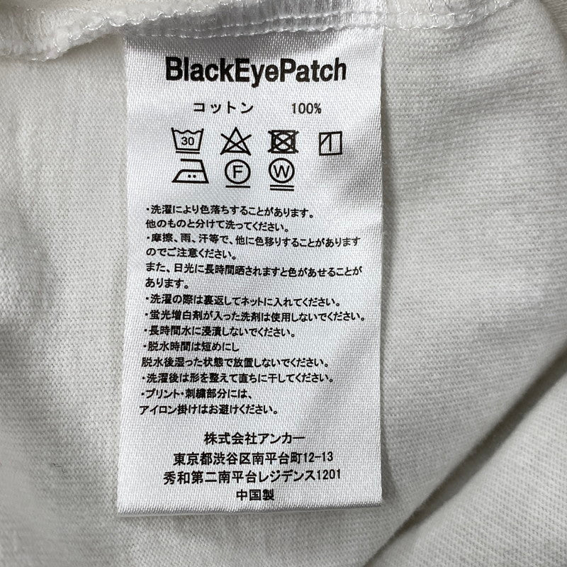 【中古品】【メンズ】 THE BLACK EYE PATCH ブラックアイパッチ × GASIUS ガシアス PIRATES CROCODILE PRINT LS TEE プリント ロングスリーブ Tシャツ 長袖 トップス 142-251025-as-09-izu サイズ：L カラー：ホワイト 万代Net店