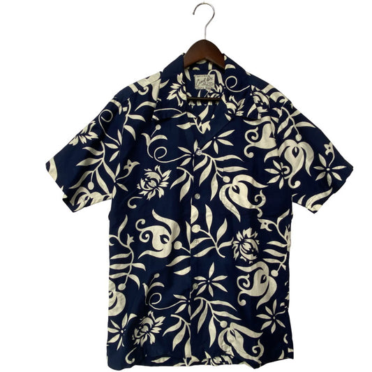 【中古品】【メンズ】 CASUAL CEIRE HAWAIIAN SS SHIRT ハワイアン ショートスリーブ シャツ 半袖 トップス 146-251024-as-35-izu カラー：ネイビー 万代Net店
