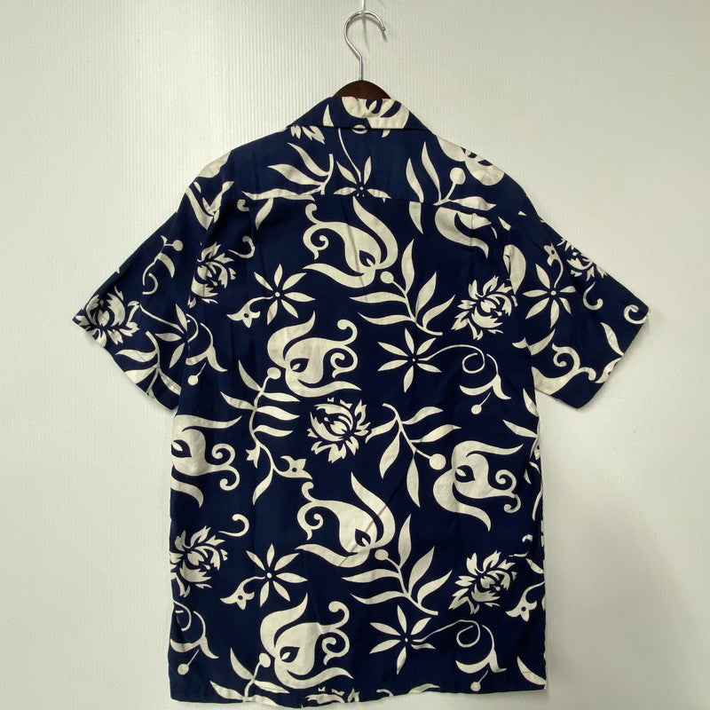 【中古品】【メンズ】 CASUAL CEIRE HAWAIIAN SS SHIRT ハワイアン ショートスリーブ シャツ 半袖 トップス 146-251024-as-35-izu カラー：ネイビー 万代Net店