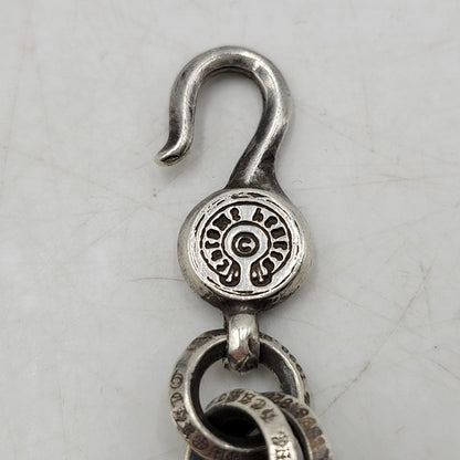 【中古品】【メンズ/レディース】 CHROME HEARTS クロムハーツ 925 1 DOUBLE B RING BRACELET ダブルBリング ブレスレット アクセサリー 190-251214-as-06-izu カラー：シルバー 万代Net店