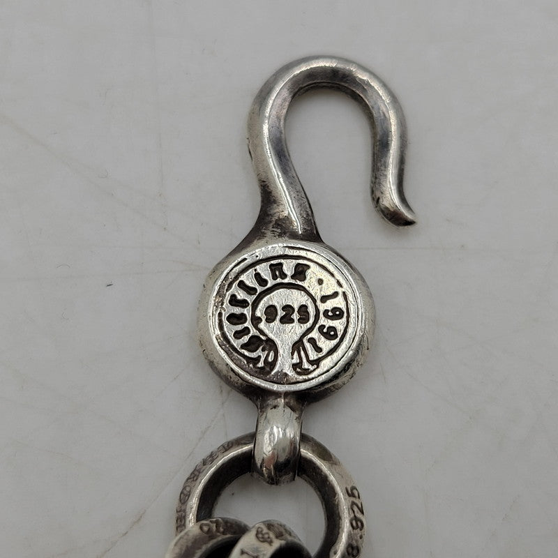 【中古品】【メンズ/レディース】 CHROME HEARTS クロムハーツ 925 1 DOUBLE B RING BRACELET ダブルBリング ブレスレット アクセサリー 190-251214-as-06-izu カラー：シルバー 万代Net店