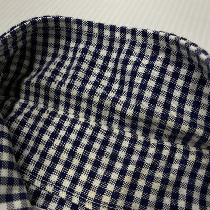 【中古品】【メンズ】 Brooks Brothers ブルックスブラザーズ BLACK FLEECE GINGHAM CHECK LS BD SHIRT ブラックフリース ギンガムチェック ロングスリーブ ボタンダウン シャツ 長袖 トップス 145-251024-as-30-izu サイズ：BB0 カラー：ネイビー×ホワイト 万代Net店