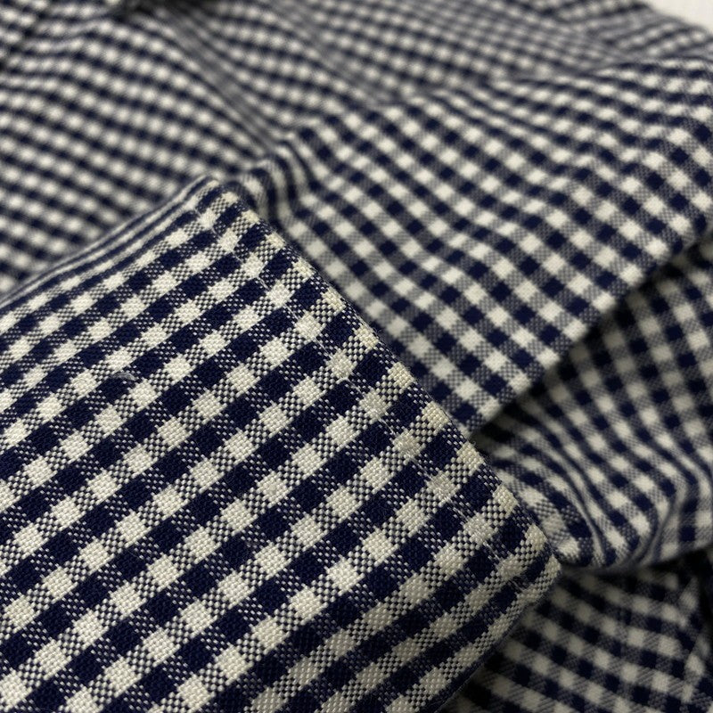 【中古品】【メンズ】 Brooks Brothers ブルックスブラザーズ BLACK FLEECE GINGHAM CHECK LS BD SHIRT ブラックフリース ギンガムチェック ロングスリーブ ボタンダウン シャツ 長袖 トップス 145-251024-as-30-izu サイズ：BB0 カラー：ネイビー×ホワイト 万代Net店