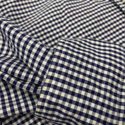 【中古品】【メンズ】 Brooks Brothers ブルックスブラザーズ BLACK FLEECE GINGHAM CHECK LS BD SHIRT ブラックフリース ギンガムチェック ロングスリーブ ボタンダウン シャツ 長袖 トップス 145-251024-as-30-izu サイズ：BB0 カラー：ネイビー×ホワイト 万代Net店
