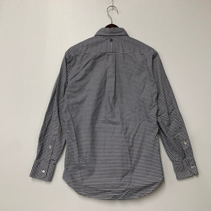 【中古品】【メンズ】 Brooks Brothers ブルックスブラザーズ BLACK FLEECE GINGHAM CHECK LS BD SHIRT ブラックフリース ギンガムチェック ロングスリーブ ボタンダウン シャツ 長袖 トップス 145-251024-as-30-izu サイズ：BB0 カラー：ネイビー×ホワイト 万代Net店