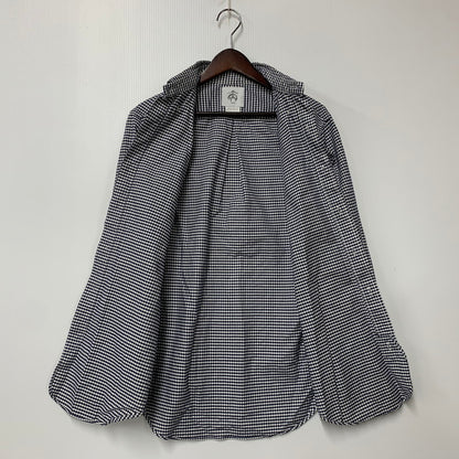【中古品】【メンズ】 Brooks Brothers ブルックスブラザーズ BLACK FLEECE GINGHAM CHECK LS BD SHIRT ブラックフリース ギンガムチェック ロングスリーブ ボタンダウン シャツ 長袖 トップス 145-251024-as-30-izu サイズ：BB0 カラー：ネイビー×ホワイト 万代Net店