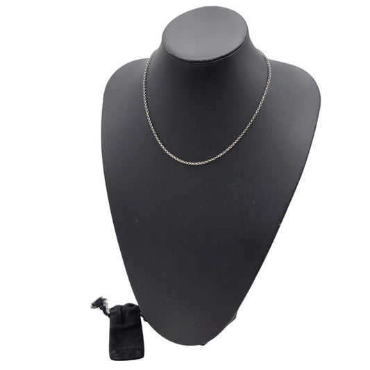 【中古品】【メンズ/レディース】 CHROME HEARTS クロムハーツ 925 NECKCHAIN R18 18INCH ネックレス アクセサリー 190-251214-as-15-izu カラー：シルバー 万代Net店