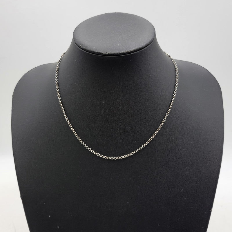 【中古品】【メンズ/レディース】 CHROME HEARTS クロムハーツ 925 NECKCHAIN R18 18INCH ネックレス アクセサリー 190-251214-as-15-izu カラー：シルバー 万代Net店