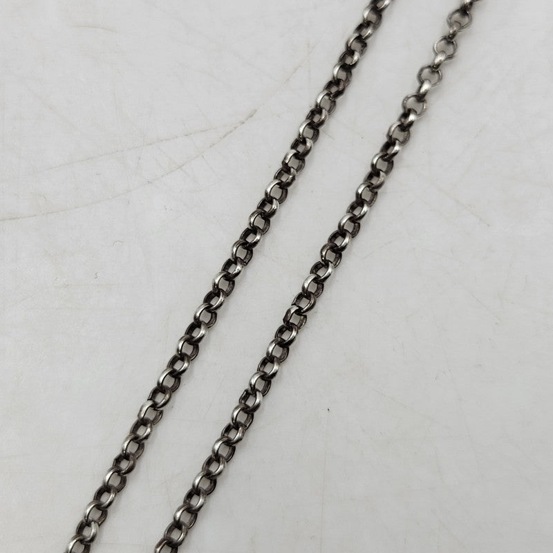 【中古品】【メンズ/レディース】 CHROME HEARTS クロムハーツ 925 NECKCHAIN R18 18INCH ネックレス アクセサリー 190-251214-as-15-izu カラー：シルバー 万代Net店