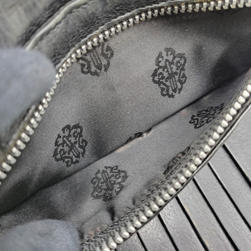 【現状渡し品】【メンズ】 CHROME HEARTS クロムハーツ WAVE WALLET ウェーブウォレット 長財布 190-251214-as-07-izu カラー：ブラック 万代Net店