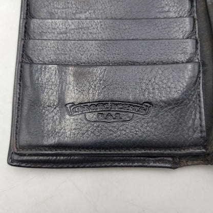 【現状渡し品】【メンズ】 CHROME HEARTS クロムハーツ WAVE WALLET ウェーブウォレット 長財布 190-251214-as-07-izu カラー：ブラック 万代Net店