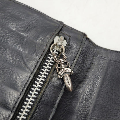 【現状渡し品】【メンズ】 CHROME HEARTS クロムハーツ WAVE WALLET ウェーブウォレット 長財布 190-251214-as-07-izu カラー：ブラック 万代Net店