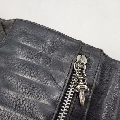【現状渡し品】【メンズ】 CHROME HEARTS クロムハーツ WAVE WALLET ウェーブウォレット 長財布 190-251214-as-07-izu カラー：ブラック 万代Net店